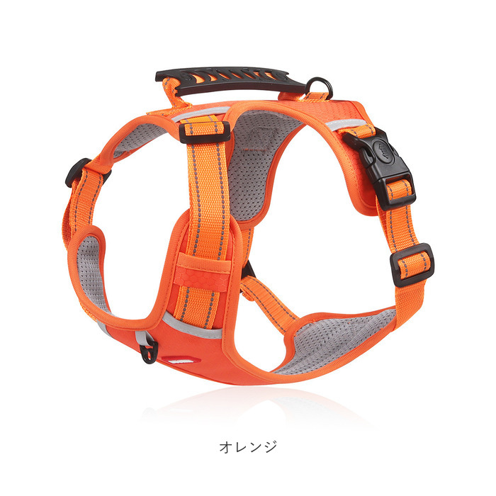 犬ハーネス 通販犬ハーネス ハーネス ウェアハーネス ドッグハーネス 犬 犬用 胴輪 抜けない 抜けにくい 補助ハンドル ハンドル付き メッシュ 反射板 犬ハーネス | ブランド登録なし | 16