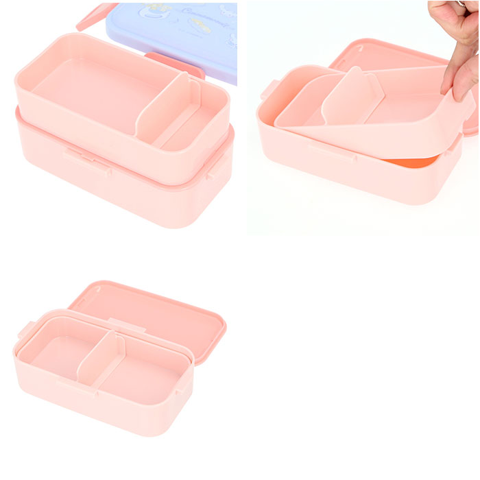 弁当箱 箸 セット 通販 日本製 skater PFLW4 お弁当箱 2段 ランチボックス 二段 600ml コンビセット カトラリーセット おはしセット お箸セット 弁当箱 |  | 07