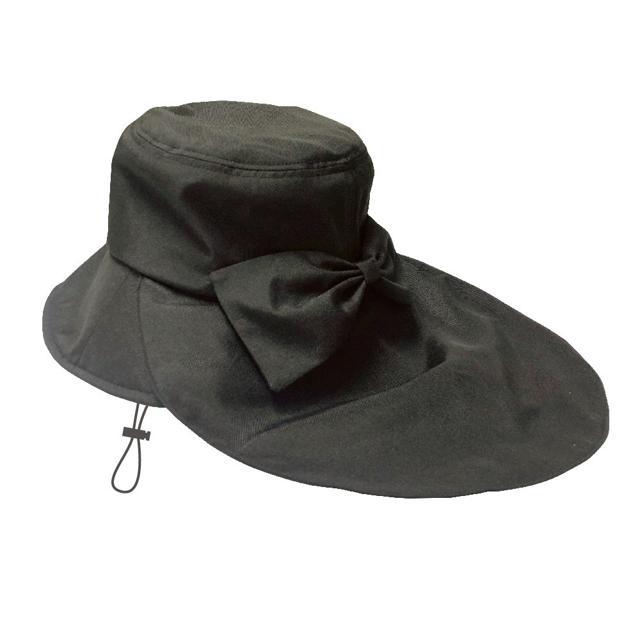 ハット uv 通販uv ハット レディース 帽子 夏 おしゃれ 完全遮光 遮熱 uvカット コンパクト 持ち運び 紫外線防止 日よけ帽子 あごひも 洗える ブラック ぼうし | pink trick | 01