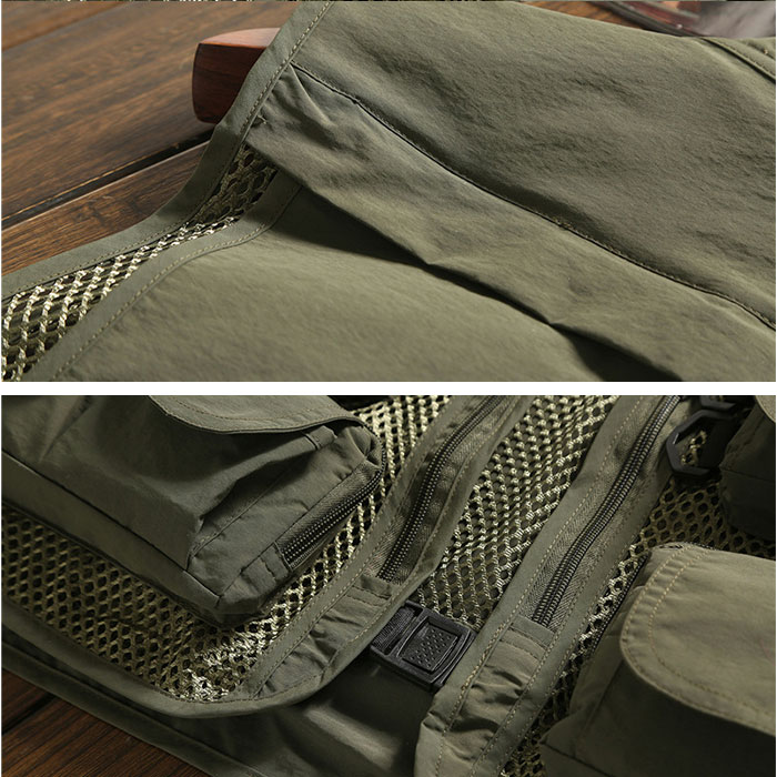 フィッシングベスト メッシュ 通販 ベスト 釣り メッシュベスト メンズ 夏用ベスト チョッキ ミリタリー アウトドアウェア トップス フィッシングベスト |  | 14