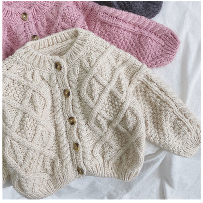 カーディガン キッズ 通販 ニット ベビー服 子供服 子ども服 キッズ服 ケーブル編み 長袖 厚手 セーター トップス コットン 綿 防寒 暖かい カーディガン |  | 10