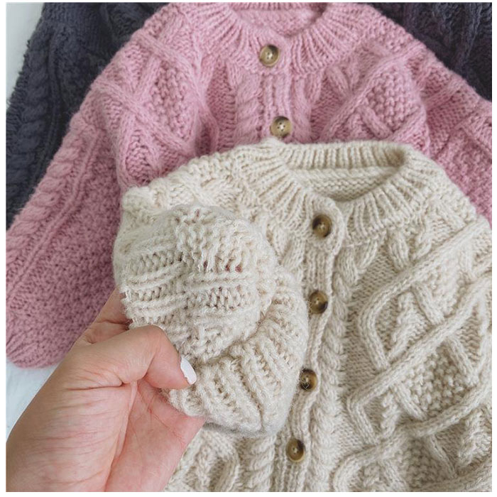 カーディガン キッズ 通販 ニット ベビー服 子供服 子ども服 キッズ服 ケーブル編み 長袖 厚手 セーター トップス コットン 綿 防寒 暖かい カーディガン |  | 11