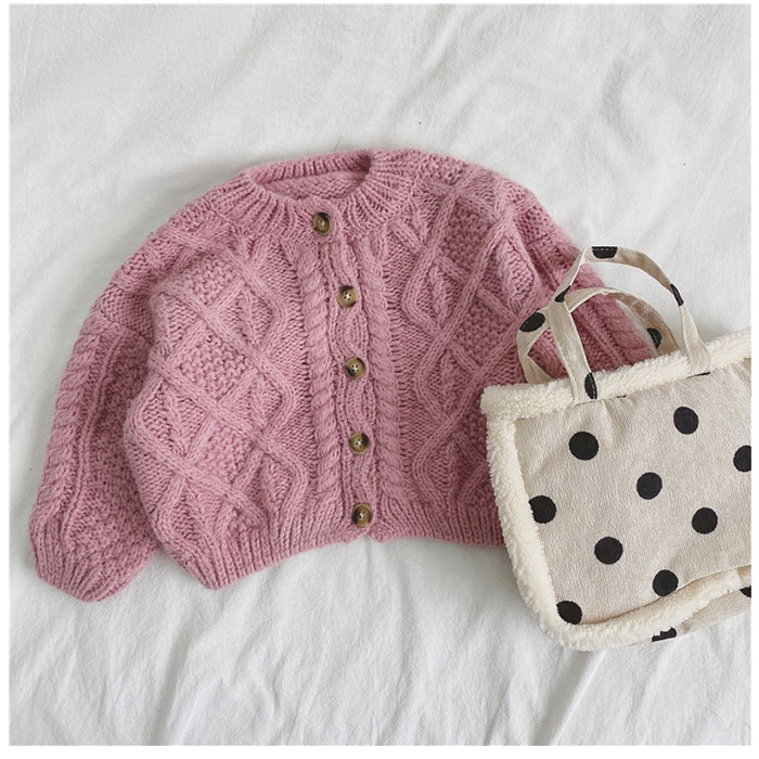 カーディガン キッズ 通販 ニット ベビー服 子供服 子ども服 キッズ服 ケーブル編み 長袖 厚手 セーター トップス コットン 綿 防寒 暖かい カーディガン |  | 08