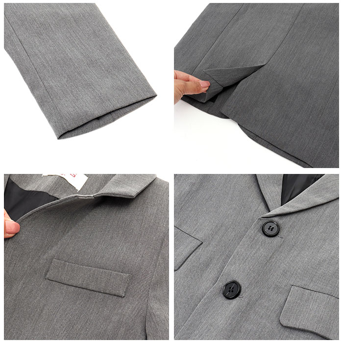 スーツ フォーマル 男の子 2点セット 通販 セットアップ ジャケット パンツスーツ ロングパンツ 長袖 無地 大きいサイズ ゆったり 子供服 子供 スーツ | ブランド登録なし | 13