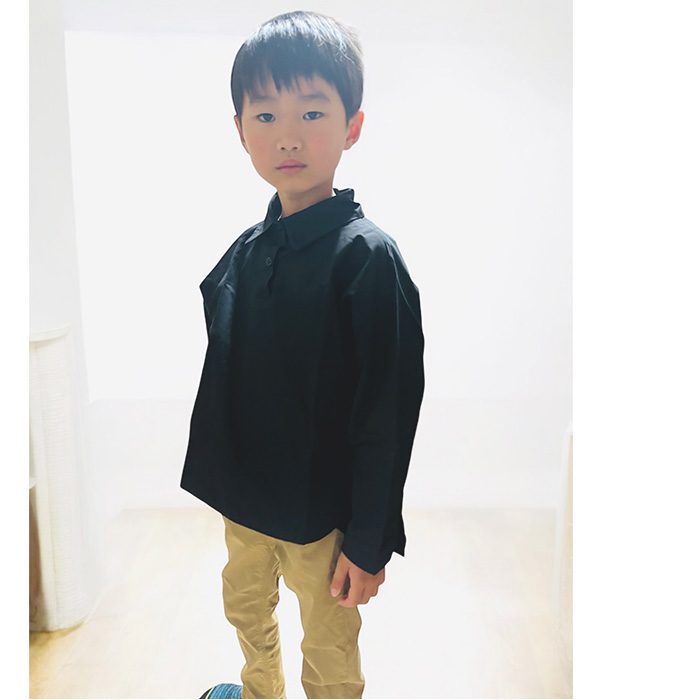 シャツ キッズ 通販 子供服 トップス 男の子 女の子 プルオーバー ブラウス ワイシャツ ゆったり 無地 シンプル 長袖 襟付き ボーイズ ガールズ おしゃれ シャツ |  | 08