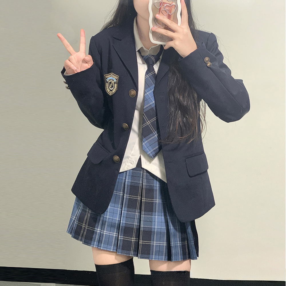 制服 ブレザー 女子 通販 学生服 スカート 制服上下セット 制服セットアップ 卒業式スーツ女子 小学校 卒業式 スーツ 女の子 中学生 高校生 5点セット 制服 | BACKYARD FAMILY | 06