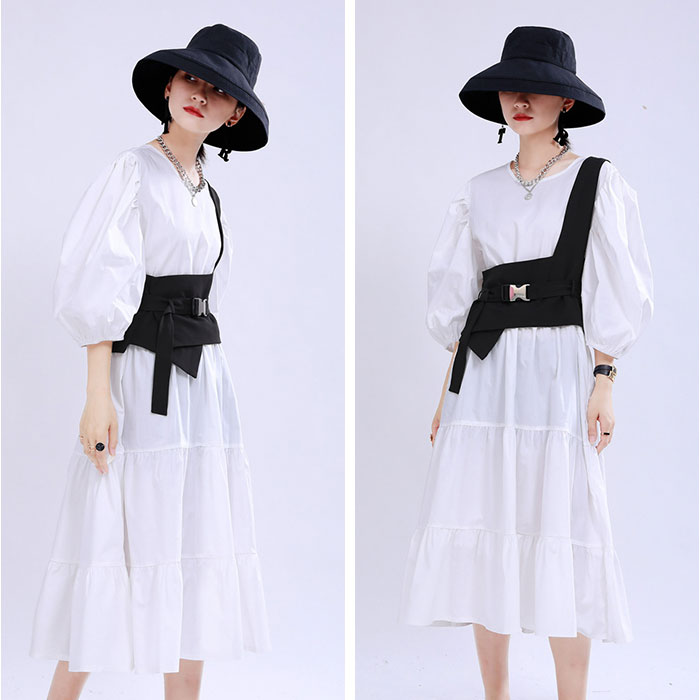 コルセット ベルト レディース 通販 イレギュラーヘム おしゃれ 太ベルト 重ね着 太いベルト モード系 原宿系 ファッション クール ワイルド コルセット |  | 09