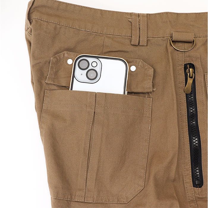 ハーフパンツ メンズ 通販 カーゴパンツ パンツ ズボン ひざ丈 太め ひざ下 ボトムス ワークパンツ 実用的 カジュアル ポケット スリム コットン  ハーフパンツ | BACKYARD FAMILY | 15