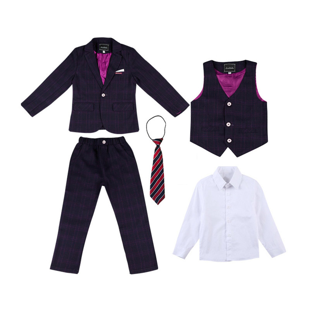 キッズ フォーマルスーツ 男の子 6点セット 通販 子供スーツ 子どもスーツ スーツ フォーマル 男子 6点 セット 無地 シンプル 長ズボン ネクタイ キッズ | BACKYARD FAMILY | 02
