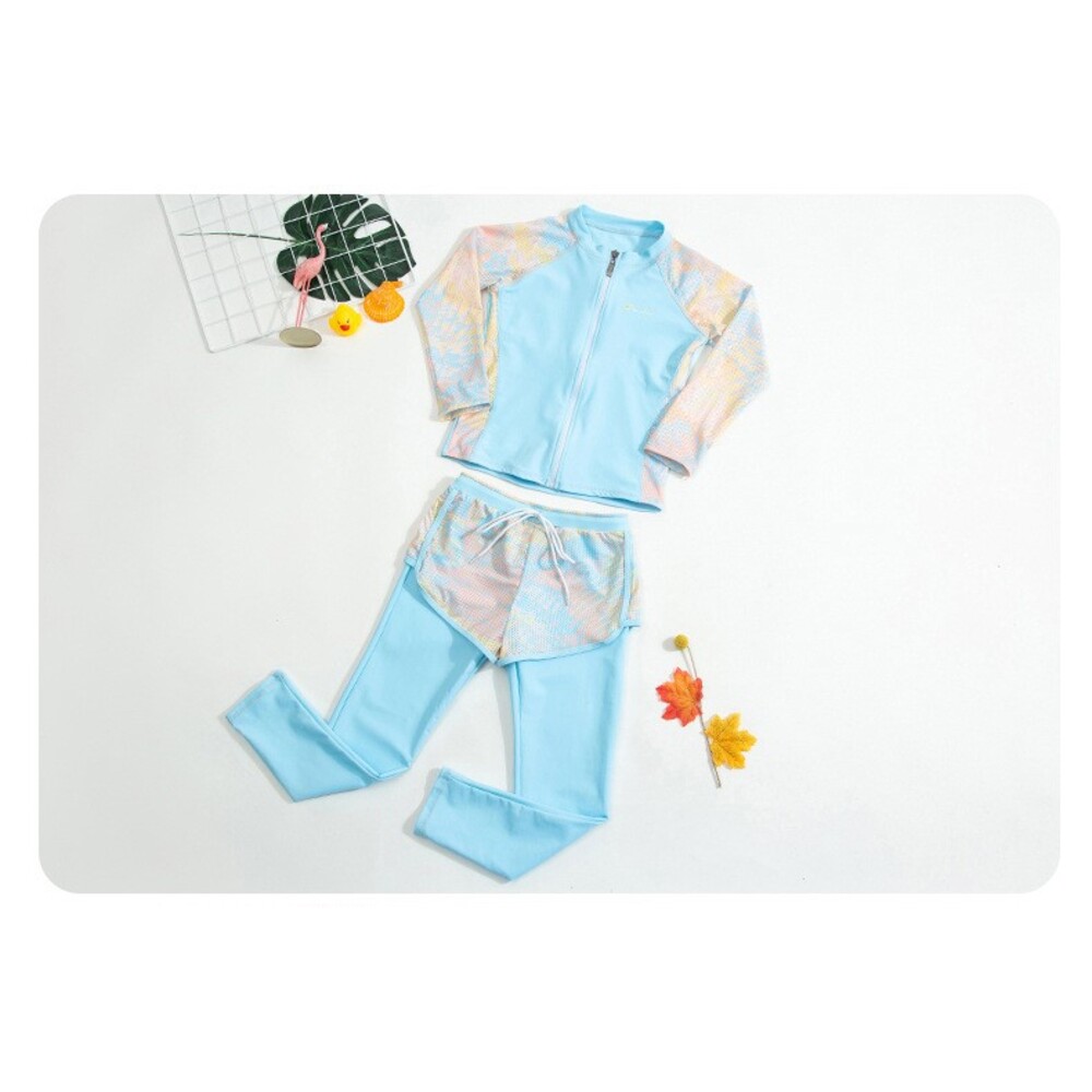 キッズ 通販キッズ 水着 2点セット 女の子 上下セット スクール水着 セパレート タンキニ キッズ水着 ラッシュガード 女の子用 子供 キッズ 動きやすい  キッズ | ブランド登録なし | 03