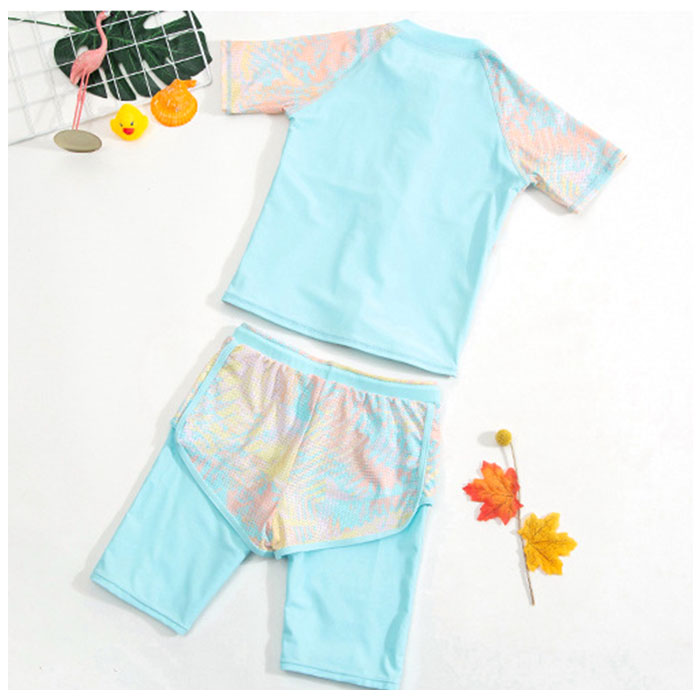 キッズ 通販キッズ 水着 2点セット 女の子 上下セット スクール水着 セパレート タンキニ キッズ水着 ラッシュガード 女の子用 子供 キッズ 動きやすい  キッズ | ブランド登録なし | 14