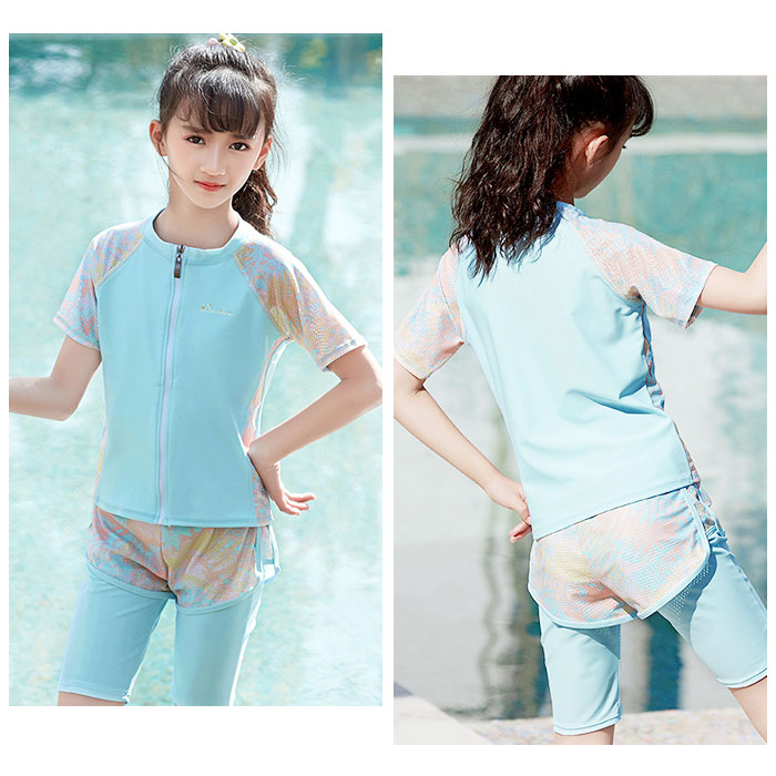 キッズ 通販キッズ 水着 2点セット 女の子 上下セット スクール水着 セパレート タンキニ キッズ水着 ラッシュガード 女の子用 子供 キッズ 動きやすい  キッズ | ブランド登録なし | 10