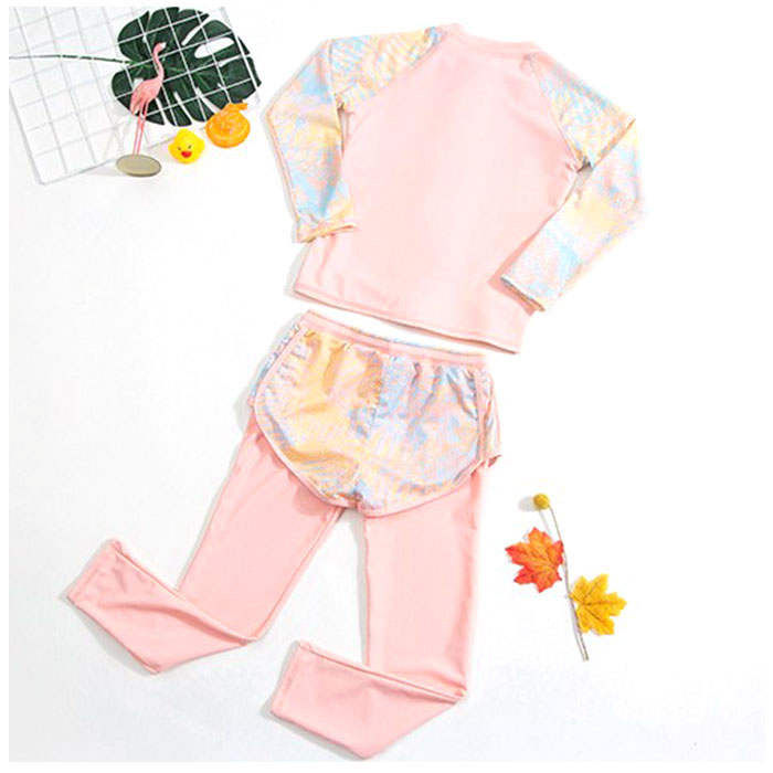 キッズ 通販キッズ 水着 2点セット 女の子 上下セット スクール水着 セパレート タンキニ キッズ水着 ラッシュガード 女の子用 子供 キッズ 動きやすい  キッズ | ブランド登録なし | 12