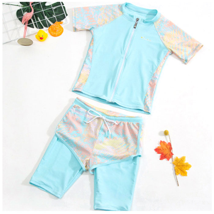 キッズ 通販キッズ 水着 2点セット 女の子 上下セット スクール水着 セパレート タンキニ キッズ水着 ラッシュガード 女の子用 子供 キッズ 動きやすい  キッズ | ブランド登録なし | 13