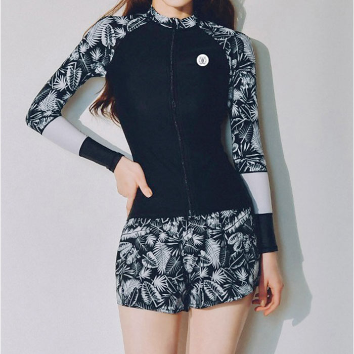 水着 ラッシュガード レギンス レディース 通販 上下セット 5点 レディースラッシュガード付き水着 セットアップ フィットネス水着 セパレート 長袖 水着 |  | 08