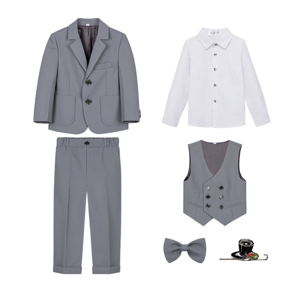 キッズ フォーマルスーツ 男の子 6点セット 通販 子供スーツ 子どもスーツ スーツ フォーマル 男子 6点 セット 無地 シンプル 長ズボン 蝶ネクタイ キッズ |  | 03