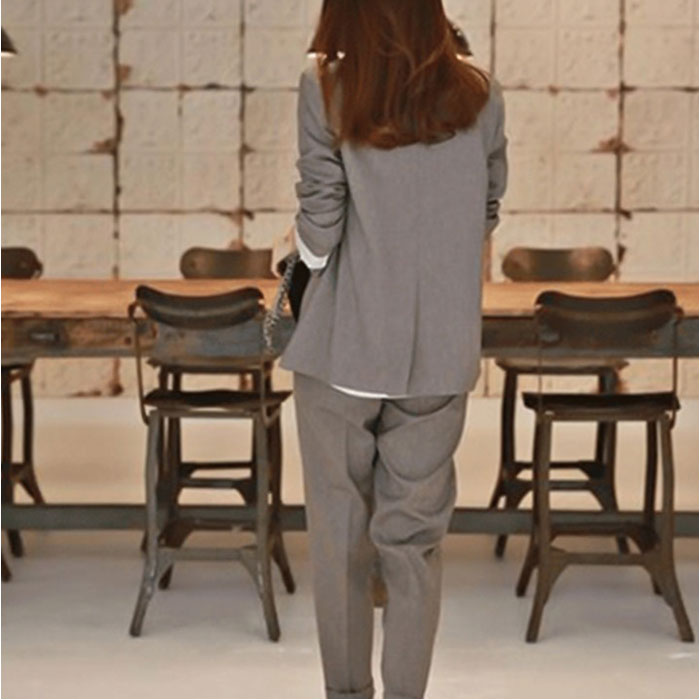 スーツ レディース カジュアル 通販 パンツスーツ セットアップ おしゃれ かっこいい ママスーツ 結婚式 セレモニー 大学生 2点セット 上下セット 長袖 スーツ |  | 08