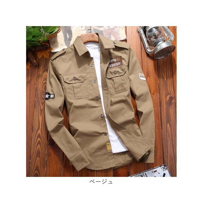 ミリタリーシャツ メンズ 通販 シャツ カジュアルシャツ 長袖 ミリタリー ジャケット メンズシャツ 長袖シャツ ワークシャツ 羽織り ミリタリーシャツ |  | 16