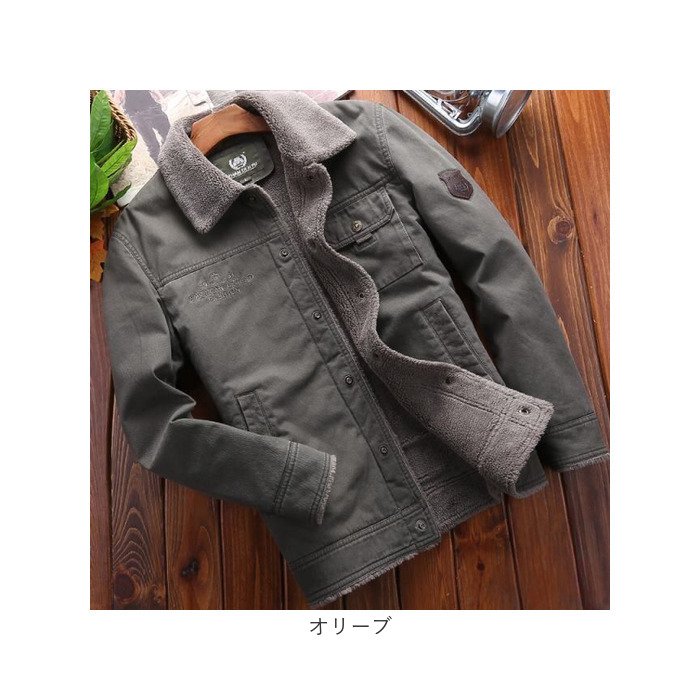 ミリタリージャケット メンズ 通販 デッキジャケット フライトジャケット ボアブルゾン ジャケット ブルゾン 羽織 羽織り 作業服 上着 ミリタリージャケット |  | 14