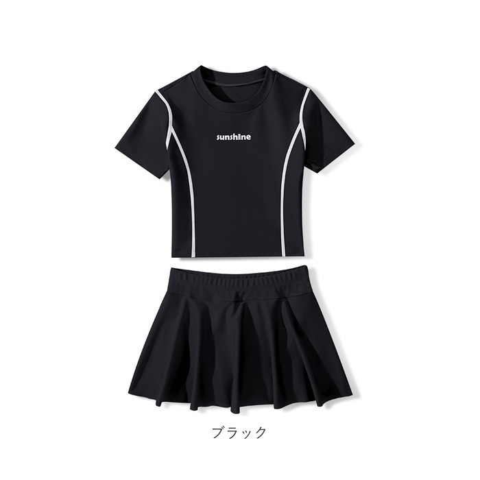 キッズ 通販キッズ 水着 セパレート 女の子 半袖 スカート スイムウェア キッズ水着 ラッシュガード 子供 こども 子ども 練習用 女の子用 おしゃれ  キッズ | ブランド登録なし | 15