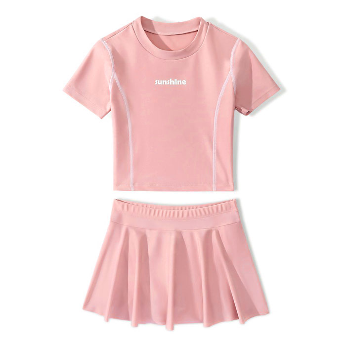 キッズ 通販キッズ 水着 セパレート 女の子 半袖 スカート スイムウェア キッズ水着 ラッシュガード 子供 こども 子ども 練習用 女の子用 おしゃれ  キッズ | ブランド登録なし | 05