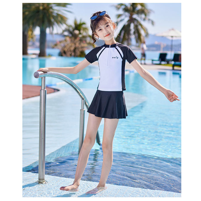 キッズ 通販キッズ 水着 セパレート 女の子 半袖 スカート スイムウェア キッズ水着 ラッシュガード 子供 こども 子ども 練習用 女の子用 おしゃれ  キッズ | ブランド登録なし | 06