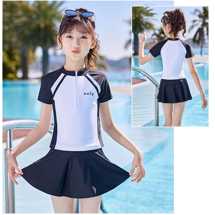 キッズ 通販キッズ 水着 セパレート 女の子 半袖 スカート スイムウェア キッズ水着 ラッシュガード 子供 こども 子ども 練習用 女の子用 おしゃれ  キッズ | ブランド登録なし | 07