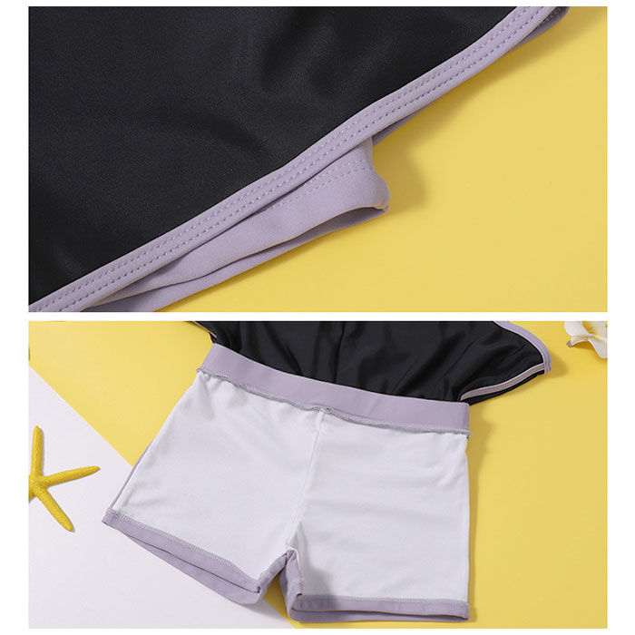 キッズ 通販キッズ 水着 2点セット 女の子 上下セット スクール水着 セパレート タンキニ 半袖 ラッシュガード ショートパンツ 子供 キッズ 動きやすい  キッズ | ブランド登録なし | 17