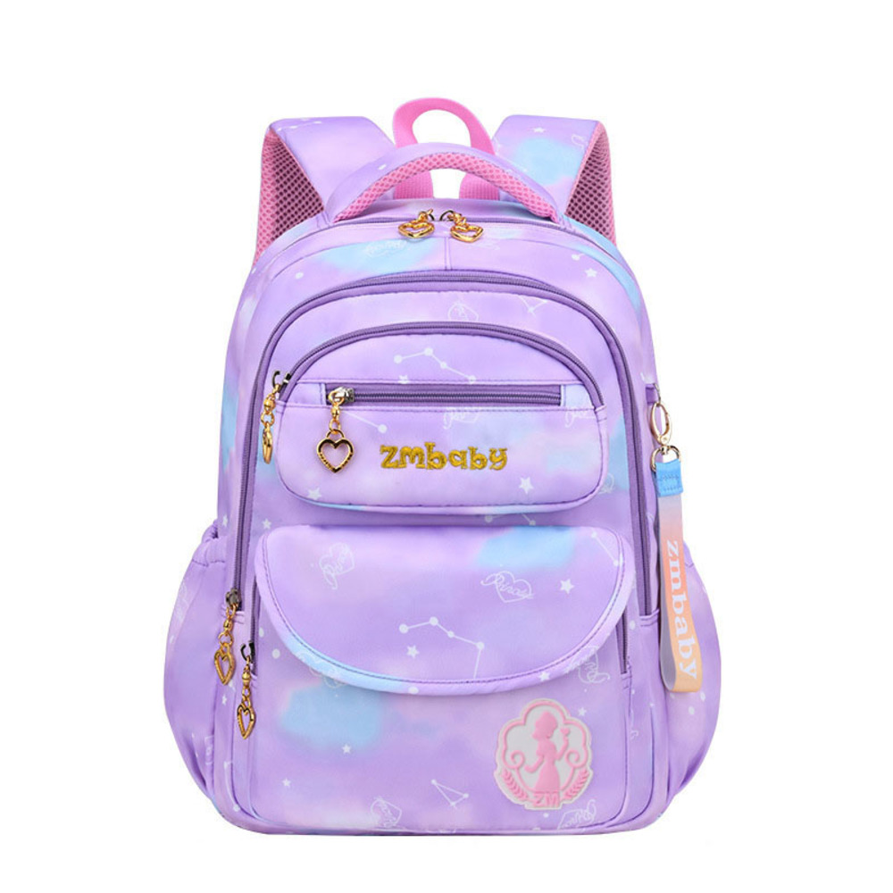 プリンセス パープルリュック通園通学お出かけ用幼稚園リック