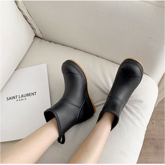 レインブーツ レディース ショート 通販 ウォーターブーツ 長靴 雨靴 防水シューズ ラバーシューズ ショートブーツ 滑り止め 防水性 男女兼用 レインブーツ |  | 03