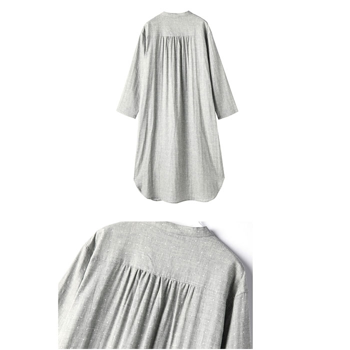 レディース ワンピース ネグリジェ 通販 パジャマ 綿100％ 部屋着 ナイトウェア ルームウエア ナイトウエア ルームウェア 長袖 前開き レディース |  | 13