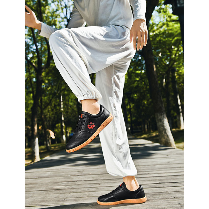 太極拳 シューズ 通販 太極拳靴 カンフーシューズ スポーツショーズ スニーカー くつ クツ 功夫靴 運動靴 軽量 通気性 レースアップ 疲れにくい シンプル 太極拳 |  | 03