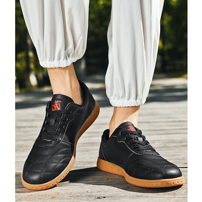 太極拳 シューズ 通販 太極拳靴 カンフーシューズ スポーツショーズ スニーカー くつ クツ 功夫靴 運動靴 軽量 通気性 レースアップ 疲れにくい シンプル 太極拳 |  | 04