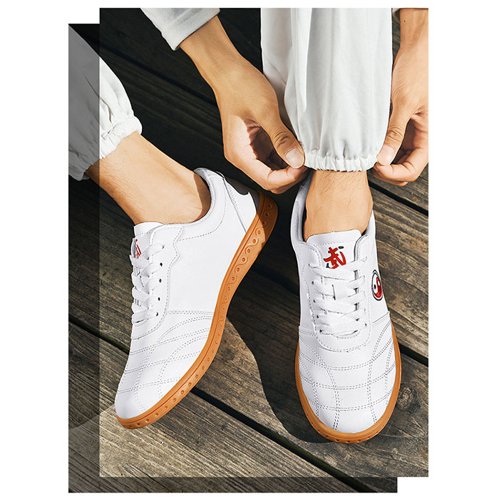 太極拳 シューズ 通販 太極拳靴 カンフーシューズ スポーツショーズ スニーカー くつ クツ 功夫靴 運動靴 軽量 通気性 レースアップ 疲れにくい シンプル 太極拳 |  | 06