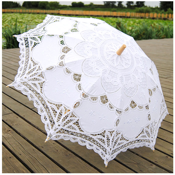 日傘 レース 通販 ブライダル傘 長傘 傘 かさ レディース 可愛い かわいい 軽量 木製 花嫁 結婚式 撮影用 写真 七五三 成人式 小道具 コスチューム 日傘 |  | 07