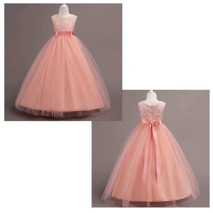 ドレス 通販ドレス 子供 キッズ ワンピース フォーマル 女の子 スカート ピアノ発表会 結婚式 発表会 子どもドレス レース 刺繍 リボン 柔らかい ドレス | ブランド登録なし | 03
