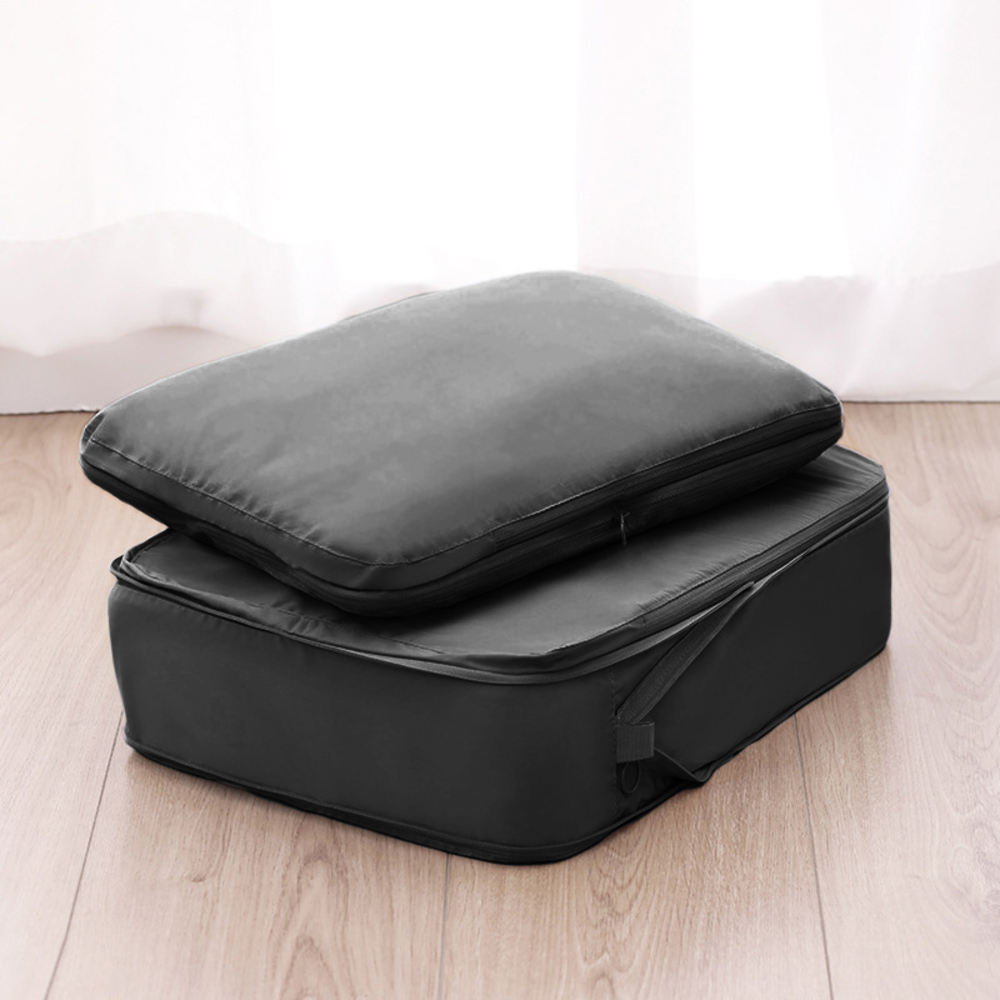 トラベルポーチ 圧縮 セット 2個 Mサイズ 通販 トラベルバッグ トラベルバック トラベル ポーチ 圧縮袋 圧縮バッグ 収納ポーチ 衣類 整理 収納 トラベルポーチ | BACKYARD FAMILY | 02