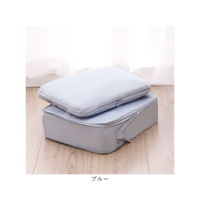 トラベルポーチ 圧縮 セット 2個 Mサイズ 通販 トラベルバッグ トラベルバック トラベル ポーチ 圧縮袋 圧縮バッグ 収納ポーチ 衣類 整理 収納 トラベルポーチ | BACKYARD FAMILY | 18