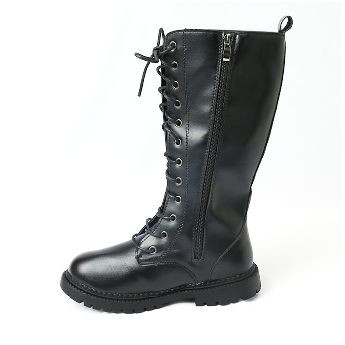 キッズ ブーツ 通販 ダンスシューズ ダンスブーツ ハーフブーツ 編み上げ シューズ くつ 靴 子ども 子供 ローヒール ラウンドトゥ ファスナー付き キッズ |  | 13