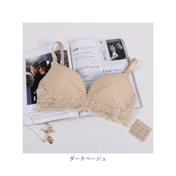 シルク 通販シルク ノンワイヤー ブラ ブラジャー シルクブラ 下着 総レース レース ワイヤーレス 肌に優しい セクシー キュート 絹 ストレスフリー シルク | ブランド登録なし | 14
