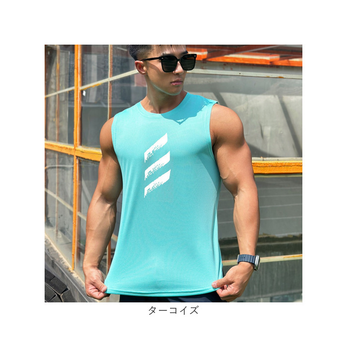 タンクトップ メンズ 通販 袖なし ノースリーブ 男性 トレーニングウェア 速乾 吸汗 ランニングウェア ランニング 運動 ジム トレーニング 筋トレ  タンクトップ |  | 17