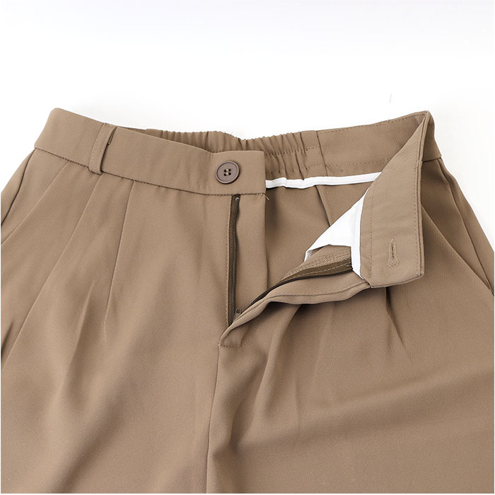 ハーフパンツ ボトムス レディース 通販 ショートパンツ おしゃれ きれいめ タックパンツ シンプル 無地 カジュアル ショーパン 薄手 大人 Aライン ハーフパンツ | BACKYARD FAMILY | 11