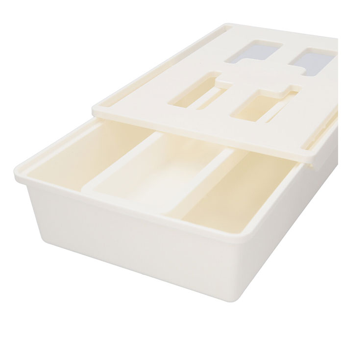 デスク 通販デスク 引き出し トレー 取り付け Mサイズ 引出し 後付け トレイ 机 テーブル デスク下 キッチン カトラリー 調理器具 シンプル 無地 デスク | ブランド登録なし | 09