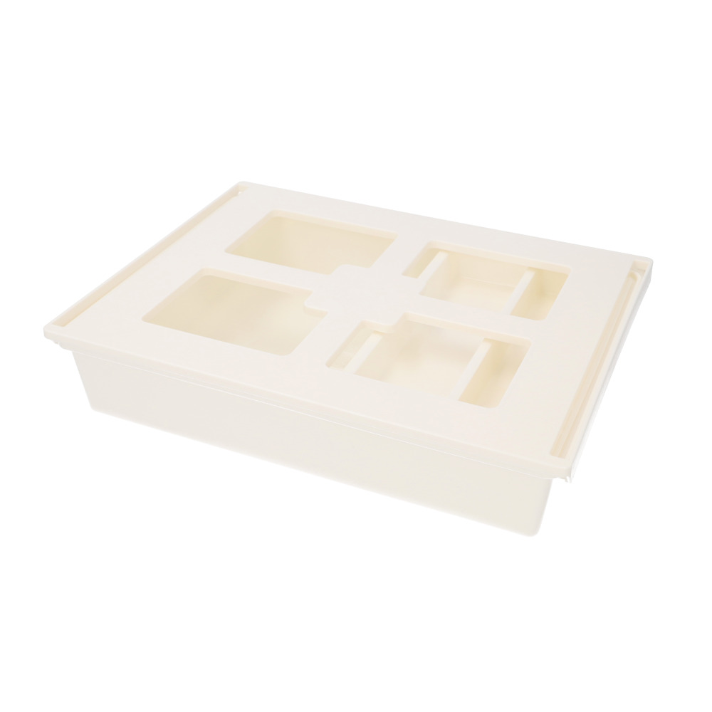 デスク 引き出し トレー 取り付け Lサイズ 通販 引出し 後付け トレイ 机 テーブル デスク下 キッチン カトラリー 調理器具 シンプル 無地 ホワイト 白 デスク | ブランド登録なし | 01