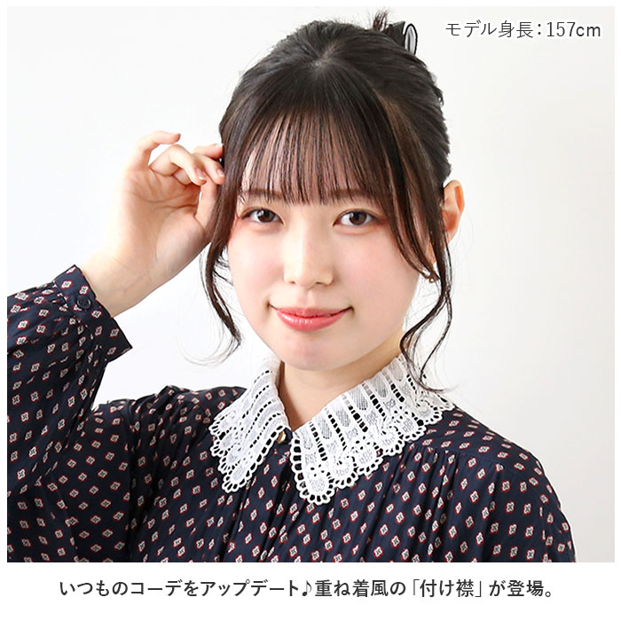 付け襟 通販付け襟 付け衿 つけ襟 つけえり 重ね着風 重ね着