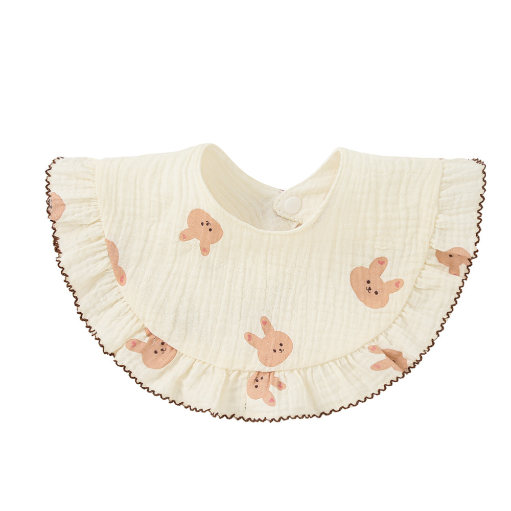 スタイ よだれかけ ガーゼ 通販 よだれカバー 前掛け まるいスタイ ビブ お食事エプロン エプロン 綿 ふんわり やわらか 女の子 360度 コットン 可愛い スタイ | BACKYARD FAMILY | 03