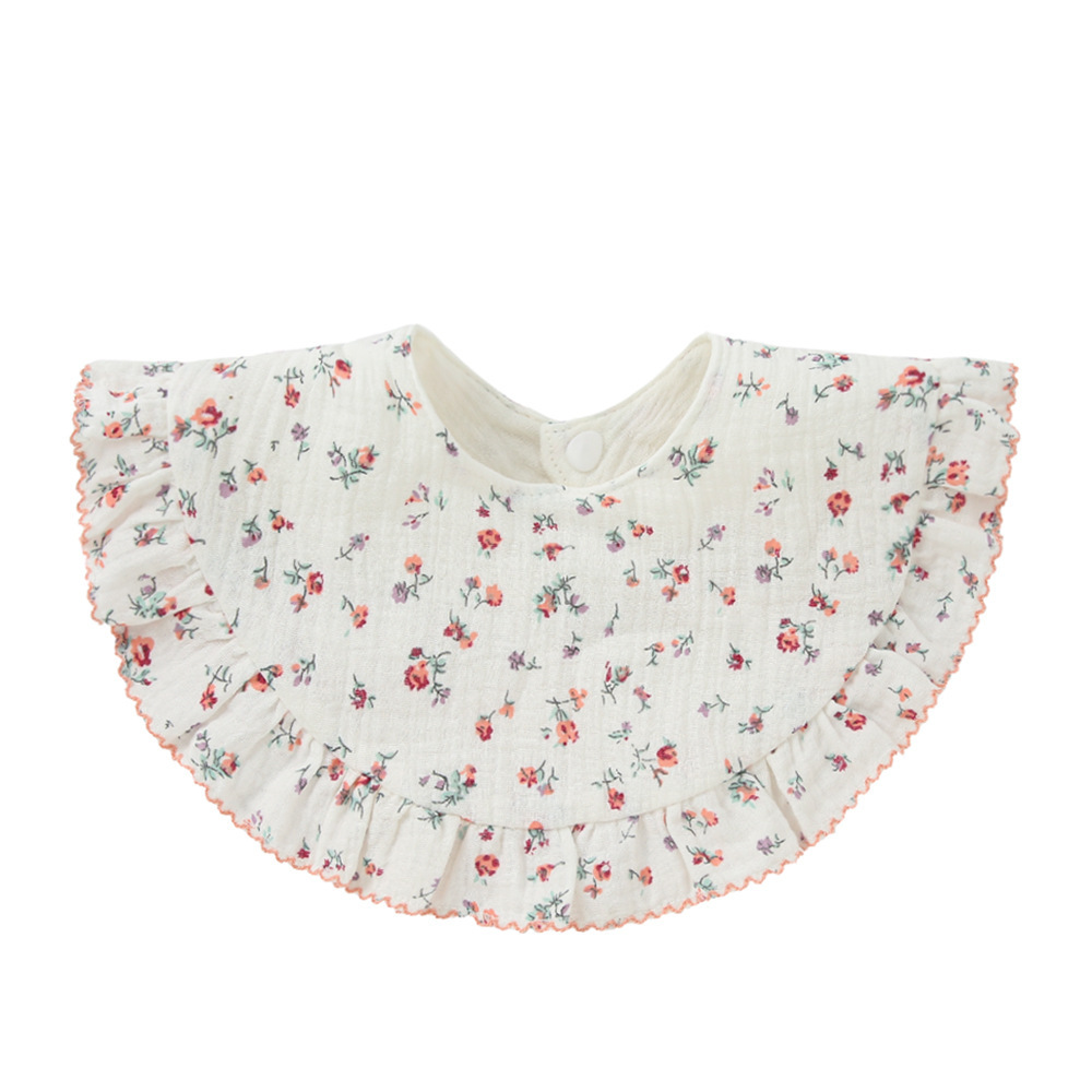 スタイ よだれかけ ガーゼ 通販 よだれカバー 前掛け まるいスタイ ビブ お食事エプロン エプロン 綿 ふんわり やわらか 女の子 360度 コットン 可愛い スタイ | BACKYARD FAMILY | 10