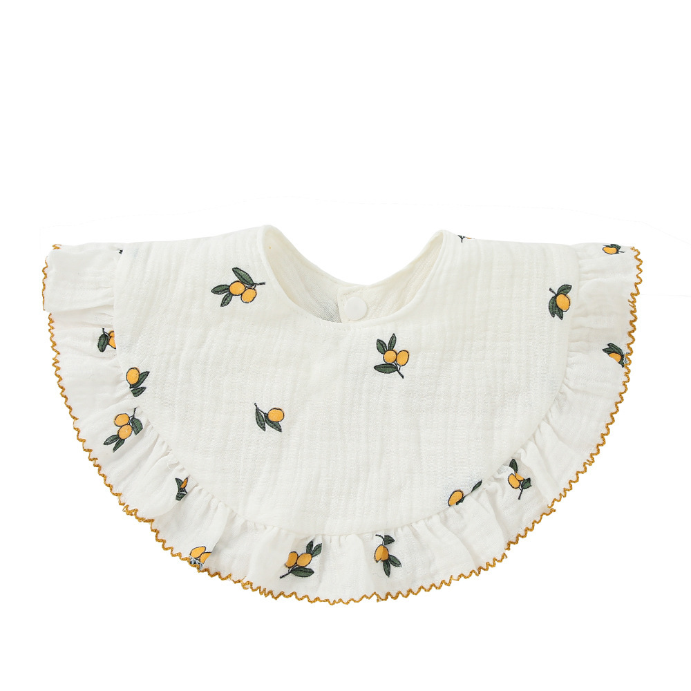 スタイ よだれかけ ガーゼ 通販 よだれカバー 前掛け まるいスタイ ビブ お食事エプロン エプロン 綿 ふんわり やわらか 女の子 360度 コットン 可愛い スタイ | BACKYARD FAMILY | 09