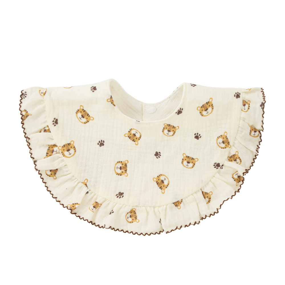 スタイ よだれかけ ガーゼ 通販 よだれカバー 前掛け まるいスタイ ビブ お食事エプロン エプロン 綿 ふんわり やわらか 女の子 360度 コットン 可愛い スタイ | BACKYARD FAMILY | 07