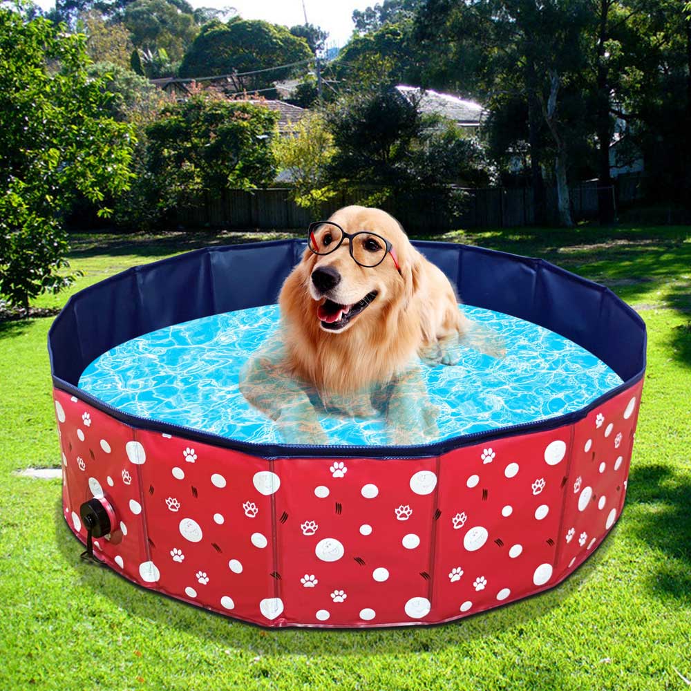 ペットプール 通販ペットプール 犬用プール 無地 プール ペットバスプール 犬 いぬ ペット用 ペット お風呂 浴槽 バスタブ 折り畳み式 折りたたみ  ペットプール | ブランド登録なし | 03